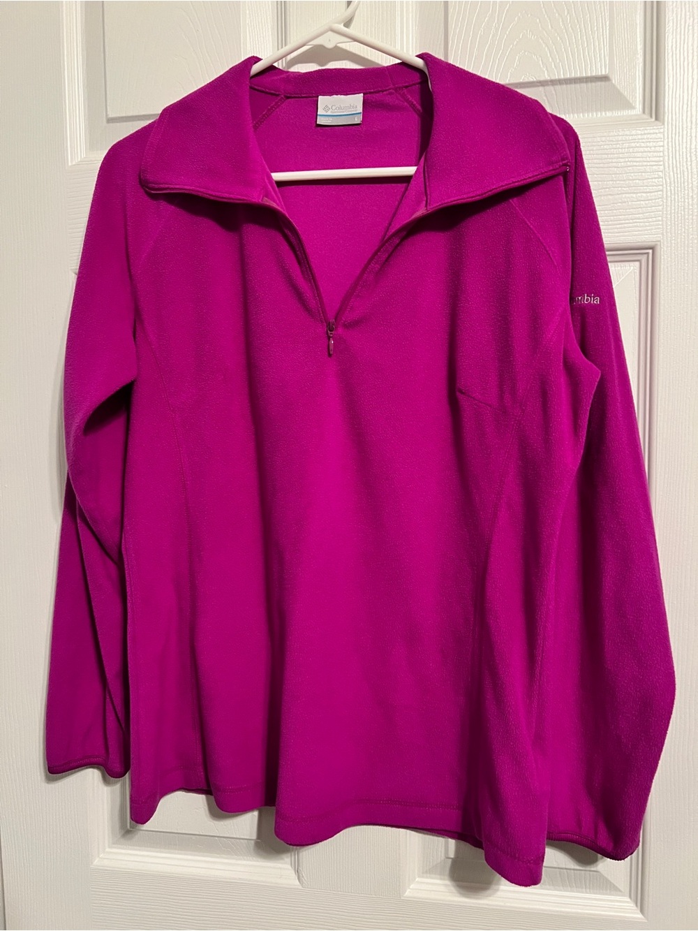 Columbia Women's Bright Magenta Quarter Zip Fleece